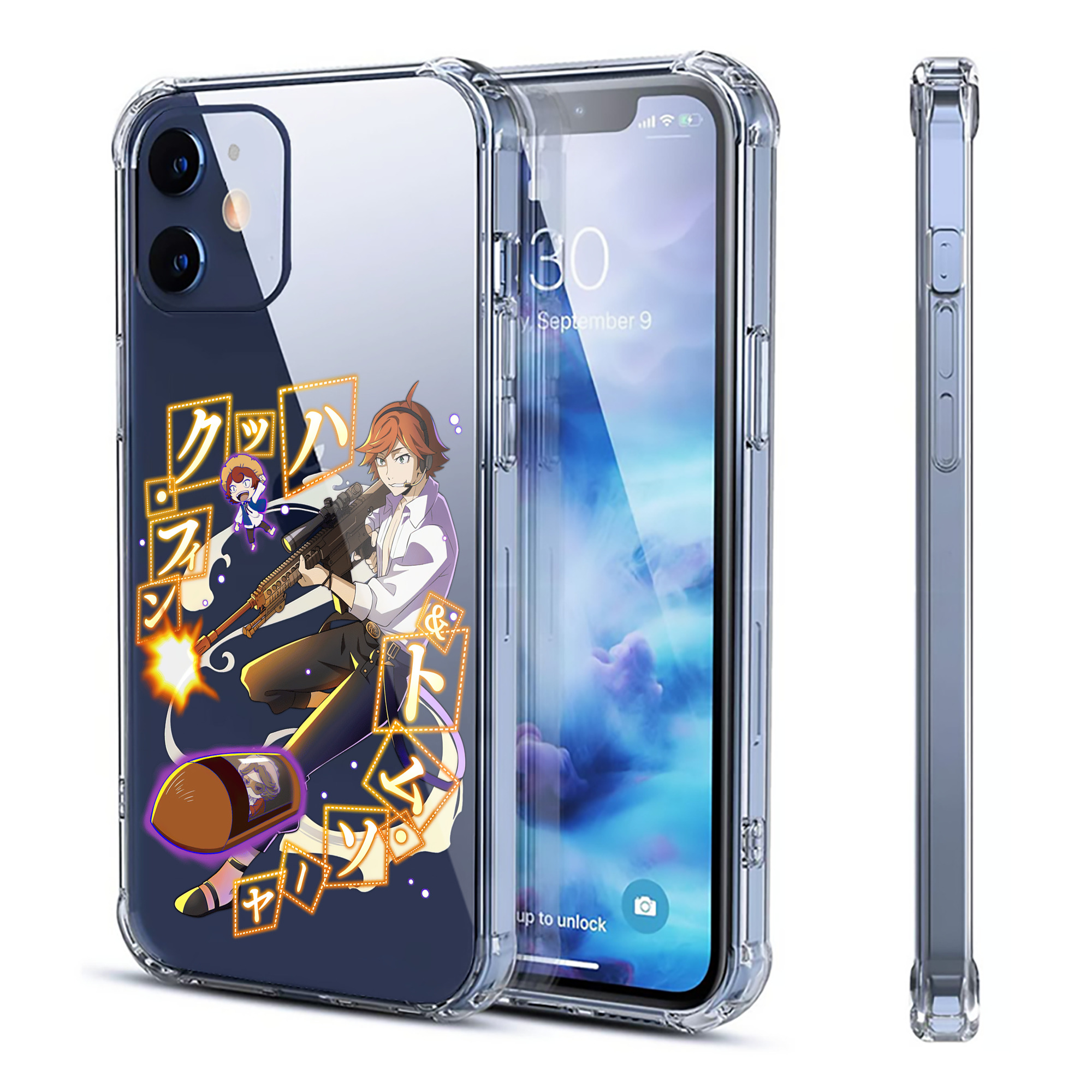 （画像用） 文豪ストレイドッグス Bungo Stray Dogs 【iPhone 12シリーズ対応】透明スマホケース（クリアソフトケース）
